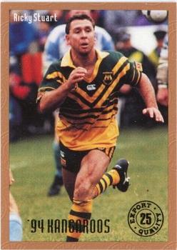 1994 Dynamic Kangaroo Heroes #25 Ricky Stuart Front
